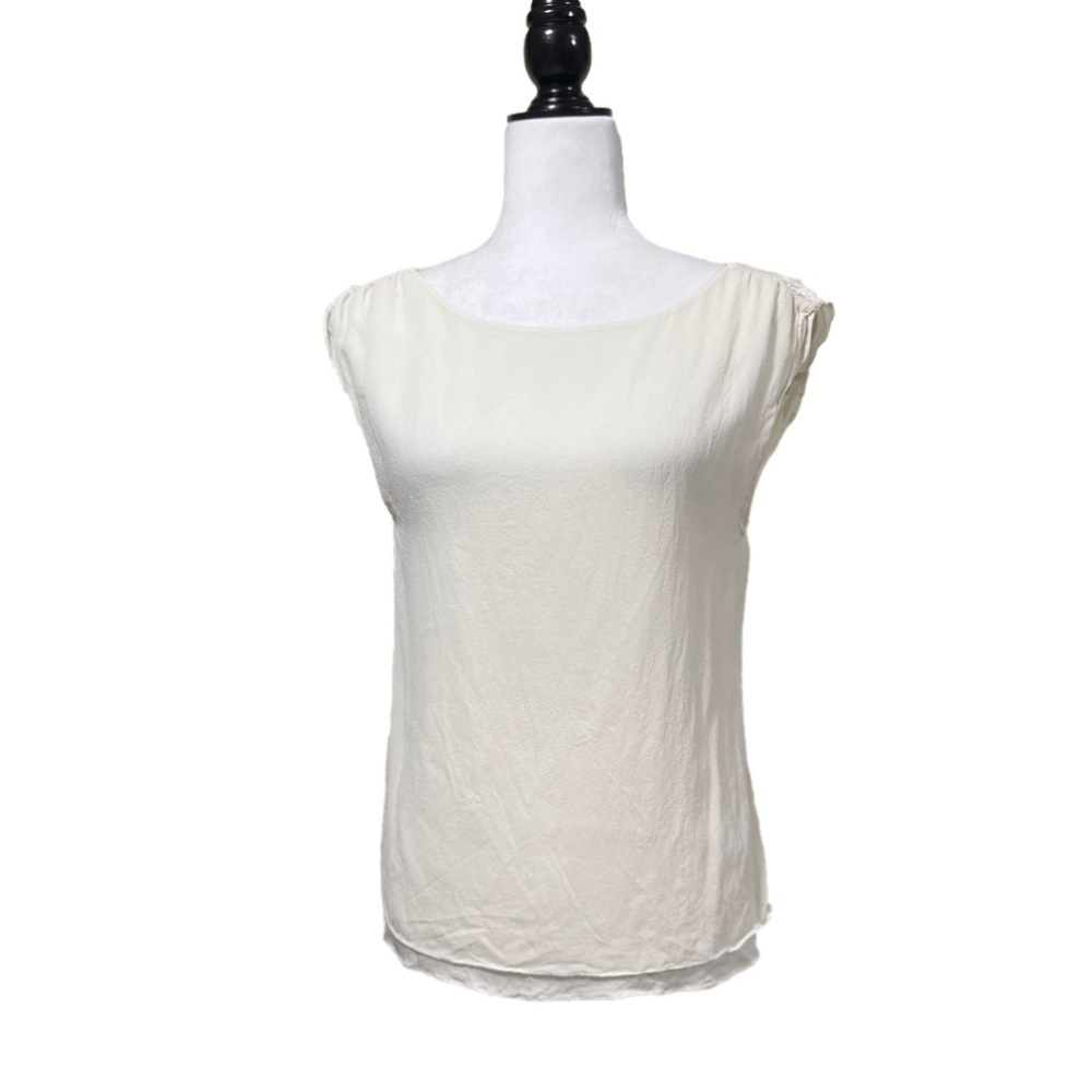 Alice + Olivia Base Silk Lace Blouse